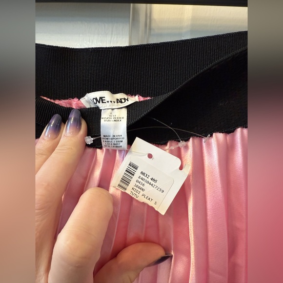 LOVE ADY Pleated Midi A Line Skirt Large - Picture 4 of 4